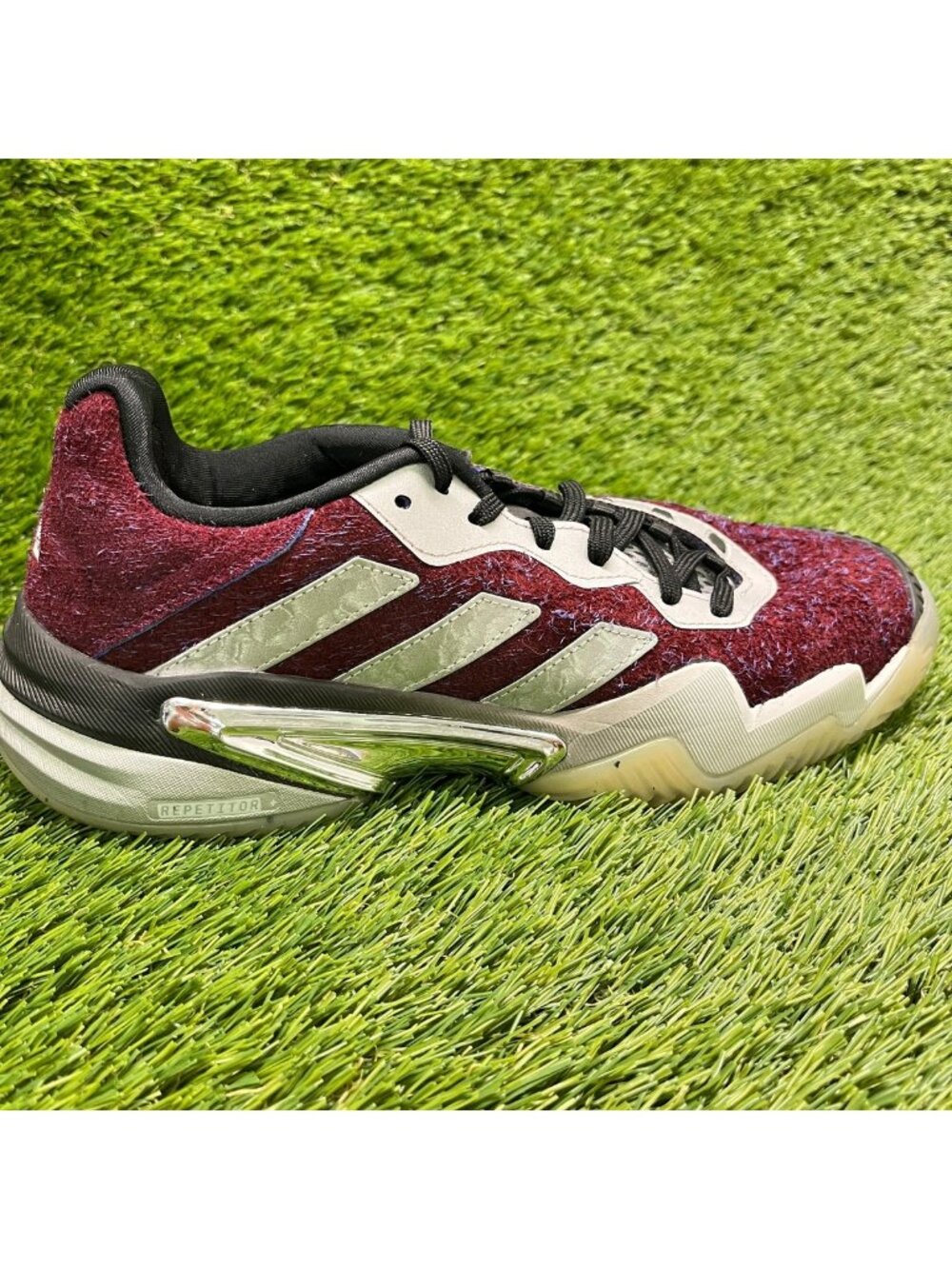 Adidas Barricade 13 x Brain Dead Men Size 7 Purple Silver Running Shoes Sneakers